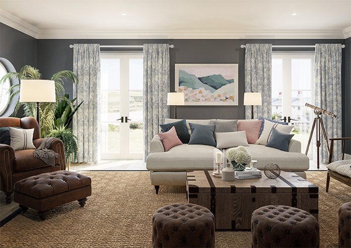 Maui, Indigo - Made to Measure Curtains - Image 14